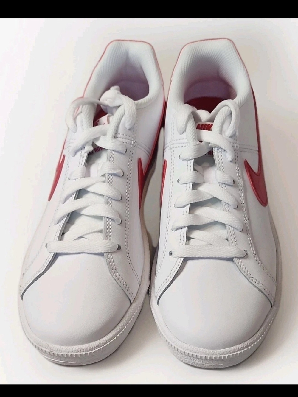 Nike Court Royale Women's Shoe Size 7 In White And Collegiate Red - Picture 4 of 8